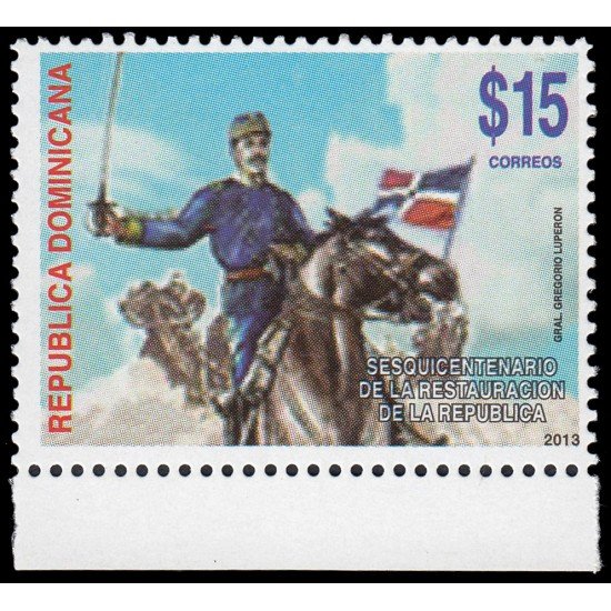 Rep. Dominicana 1754 2013 Personalidades Gregorio Luperon MNH