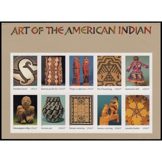 Estados Unidos USA 3574/83 2004 Arte de los Indios Americanos Autoadhesivos