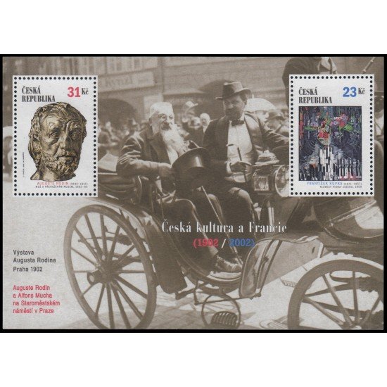 República Checa Czech Rep. HB 14 2002 Cultura checa en Francia MNH