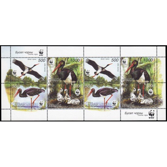 Bielorrusia  531/34  2004 Fauna insectos Hoja con 2 series MNH