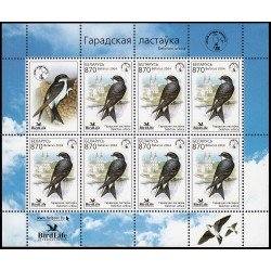 Bielorrusia 501 2004 Fauna Protección de aves Hoja con 8 valores MNH Bielorrusia 501 2004 Fauna Protección de aves Hoja con 8 valores MNH