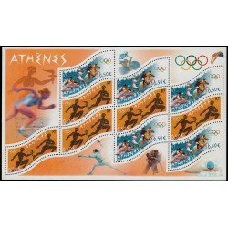 France Francia HB 73 2004 Juegos olímpicos de Atenas Grecia MNH