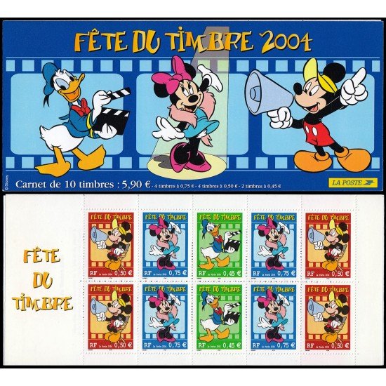 France Francia Carnet 3641a 2004 Día del sello MNH France Francia Carnet 3641a 2004 Día del sello MNH