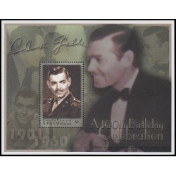 Grenadines  HB 504 2001 Cine Centenario del nacimiento del actor Clark Gable MNH