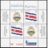 Costa Rica 806/07 2006 Símbolos nacionales Hoja con 2 series MNH