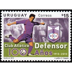 Uruguay 2615 2013 Deportes Fútbol Centenario del Club Atlético Defensor MNH
