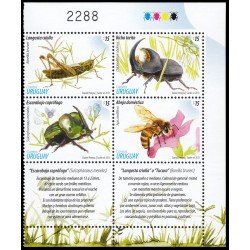 Uruguay 2635/38 2013 Fauna Insectos MNH