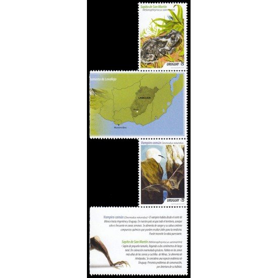 Uruguay 2699/00 2014 Fauna de Lavalleja MNH