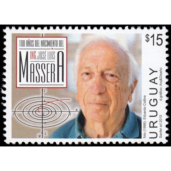 Uruguay 2724 2015 Personalidades Centenario del nacimiento de José Luis Massera ingeniero MNH