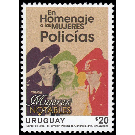 Uruguay 2781 2016 Homenaje a las mujeres policía MNH