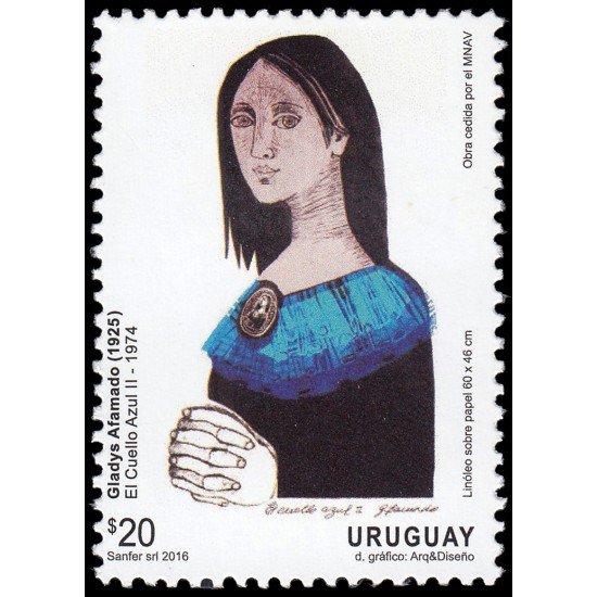 Uruguay 2803 2016 Personalidades Gladya Afamado Artista y escritora MNH