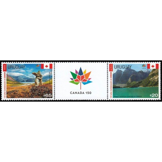 Uruguay 2848/49 2017 150 aniv. de la Confederación de Canadá MNH