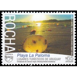 Uruguay 2863 2017 Serie América UPAEP Destinaciones turísticas Playa La Paloma MNH Uruguay 2863 2017 Serie América UPAEP Destinaciones turísticas Playa La Paloma MNH