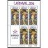 Uruguay 2777 2015 Carnaval de Montevideo Hoja con 5 valores 2016