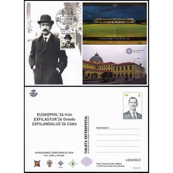 España Tarjetas del Correo y de Iniciativa Privada 200 2026 FESOFI Exposiciones territoriales