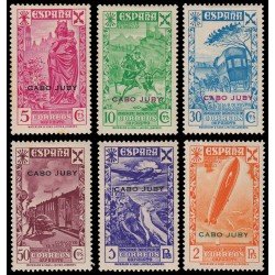 Cabo Juby B 1/6 1938 Historia del Correo Beneficencia MH