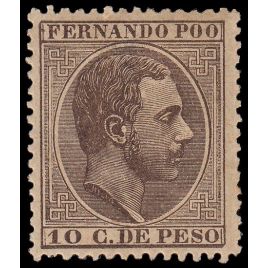 Fernando Poo 8 1882/89  Alfonso XII MH