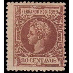 Fernando Poo 67 1899 Alfonso XIII MH Fernando Poo 67 1899 Alfonso XIII MH