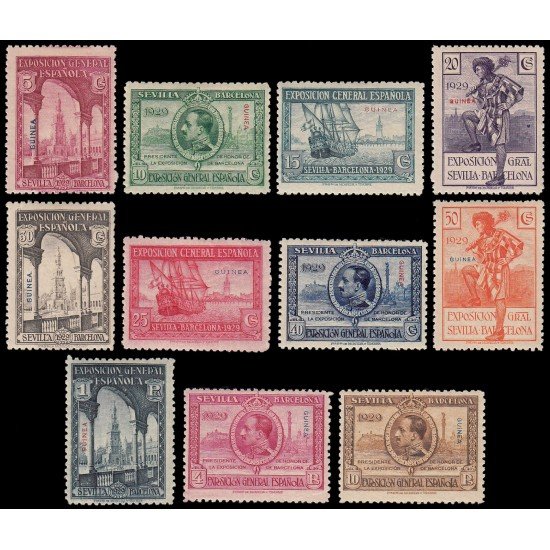 Guinea Española 191/01 1929 Expo Sevilla Barcelona MH