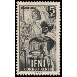 Ifni 71 1950 Día del sello Lope Sancho de Valenzuela MH Ifni 71 1950 Día del sello Lope Sancho de Valenzuela MH