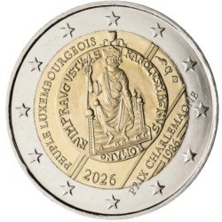Luxemburgo 2026 2 € euros conmemorativos  Premios Carlomagno