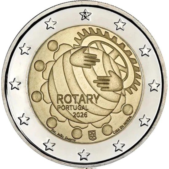Portugal  2026  Moneda de 2€ conmemorativos Rotary