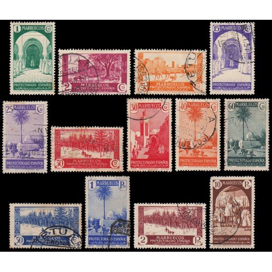 Autoadhesivos Marruecos Morocco 148/60 1935-37 Vistas y paisajes Usados