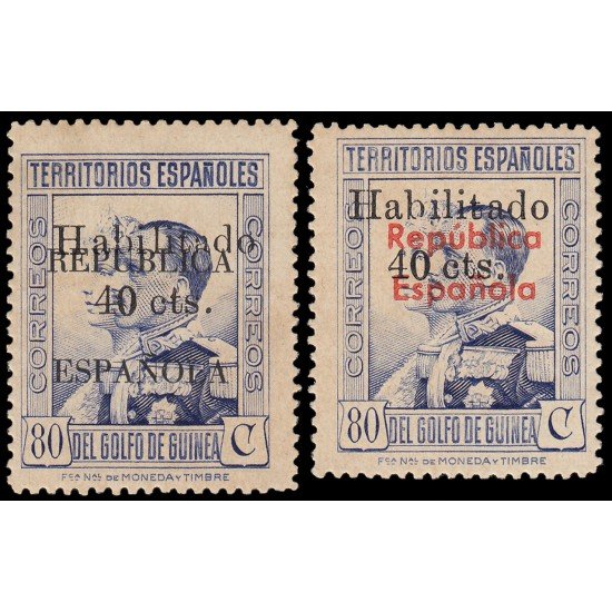 Guinea Española 254/55 Alfonso XIII MNH