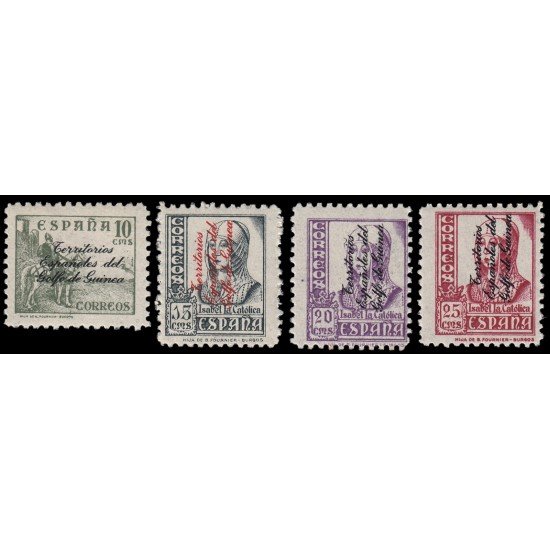 Guinea Española 256/59 1939 Isabel Ia Católica MNH