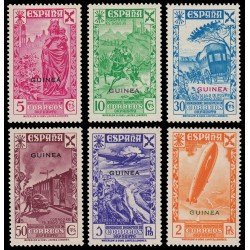 Guinea Española Beneficencia 1/6 1938 Historia del correo MNH