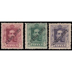 Ex Colonias Españolas Cabo Juby 22/25 1925 Sellos habilitados Falta valor 22 MH Ex Colonias Españolas Cabo Juby 22/25 1925 Sellos habilitados Falta valor 22 MH