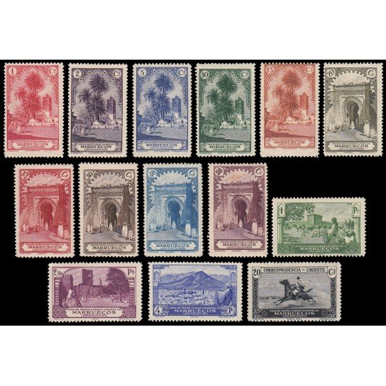 Marruecos Morocco 105/18 1928 Paisajes y monumentos MNH