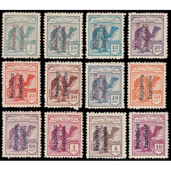 Sahara 36/47 1931-35 Dromedario e Indígena MH-MNH