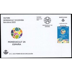 España Spain 5856 2025 Cultura Mondiacult 25 España Barcelona 2025 SPD Sobre Primer Día España Spain 5856 2025 Cultura Mondiacult 25 España Barcelona 2025 SPD Sobre Primer Día