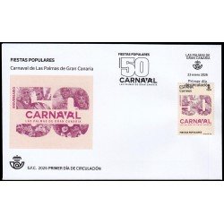España Spain 5889 2026 Fiestas populares Carnaval de Las Palmas de Gran Canaria SPD Sobre Primer Día Tarifa B España Spain 5889 2026 Fiestas populares Carnaval de Las Palmas de Gran Canaria SPD Sobre Primer Día Tarifa B