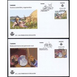 España Spain 5892/93 2026 Turismo sostenible y regenerativo SPD Sobre Primer Día Tarifa A Tarifa D España Spain 5892/93 2026 Turismo sostenible y regenerativo SPD Sobre Primer Día Tarifa A Tarifa D