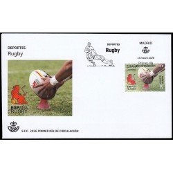 España Spain 5897 2026 Deportes Rugby SPD Sobre Primer Día España Spain 5897 2026 Deportes Rugby SPD Sobre Primer Día