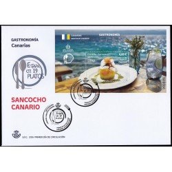 España Spain 5901 2026 Gastronomía Canarias Sancocho canario SPD Sobre Primer Día