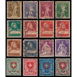 Suiza Switzerland 196/11 1924-27 Guillermo Tell Helvetia Escudo de armas Usados Valores clave son MH y MNH Suiza Switzerland 196/11 1924-27 Guillermo Tell Helvetia Escudo de armas Usados Valores clave son MH y MNH