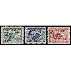 Bolivia A-3G/J 1930 Timbres aéreos de 1928 MH Bolivia A-3G/J 1930 Timbres aéreos de 1928 MH