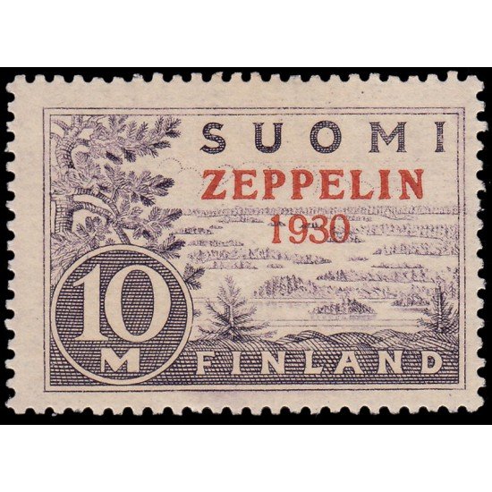 Finalandia Finland A 1 1930 Sobrecarga Zeppelin MNH