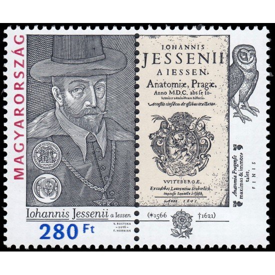 Hungría Hungary 4644 2016 Personalidades 450 aniv. del nacimiento de Jan Jesensky MNH