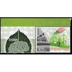 Hungría Hungary HB 371 2016 Europa La ecología en Europa Sello proveniente de hojita MNH