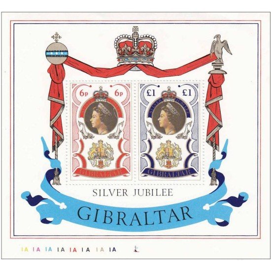 Gibraltar - 3-HB - 1977 25º Aniv. de la coronación de Isabel II Lujo Gibraltar - 3-HB - 1977 25º Aniv. de la coronación de Isabel II Lujo