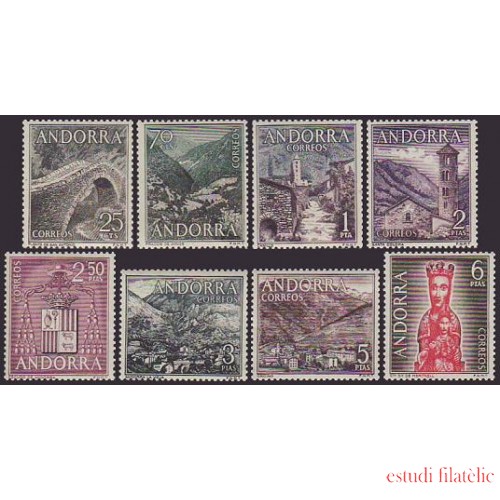 Andorra española 60/67 1963 - 1964 Tipos diversos MNH 