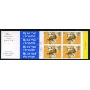 Gran Bretaña - 1846-C - 1995 Navidad Carnet bloque de 4 sellos nº 1846 + 4 viñetas correo aéreo Lujo
