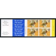Gran Bretaña C1846 1995 Navidad Carnet bloque de 4 sellos nº 1846 + 4 viñetas correo aéreo