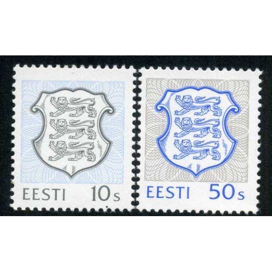 Estonia  - 218/19 - 1993 Serie Escudos Lujo