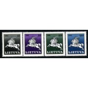 Lituania - 422/25 - 1991 Serie Gran-Duque Vitautas a caballo Lujo