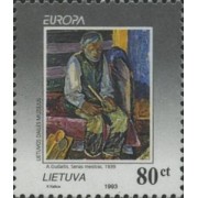 Lituania - 476 - 1993 Europa Arte contemporáneo Obra de A. Gudaitis Lujo